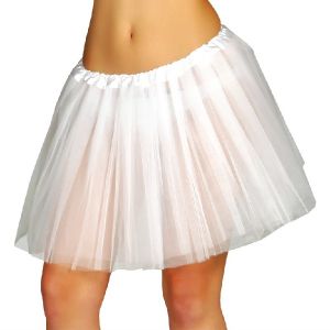 Ladies Fancy Dress 40cm White Tutu
