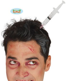 Halloween Syringe in the Head