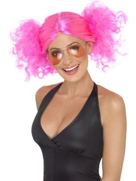 80s Fancy Dress Bunches Wig