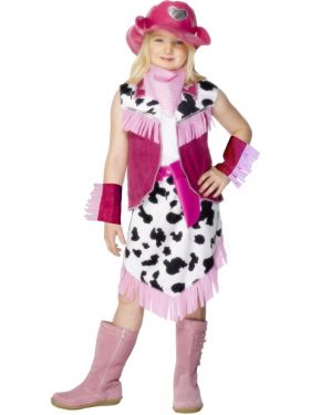 Childrens Fancy Dress - Rodeo Cowgirl Costume - S (Age 4-6 Yrs)