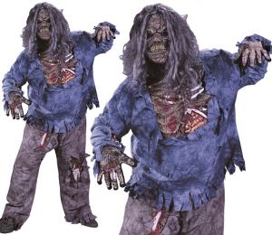 Mens Plus Size Zombie Costume 