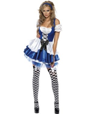 Sexy Fever Alice Fancy Dress Costume - XS, S, M or L