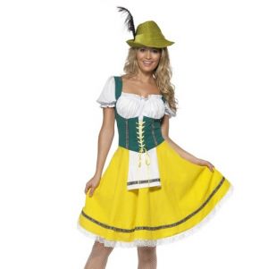 Ladies Oktoberfest Maid Fancy Dress Costume 