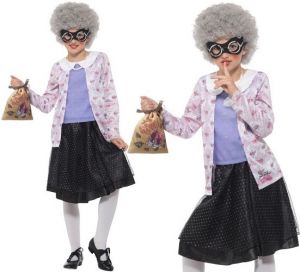Childrens David Walliams Gangster Granny Costume