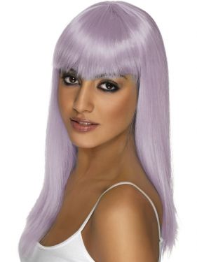 80's Glamourama Wig with Fringe - Lilac