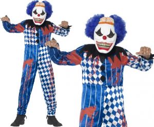 Boys Halloween Sinister Clown Costume 