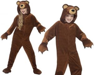 Childrens Plush Bear Fancy Dress Costume 