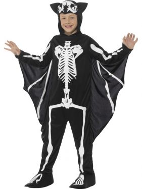 Childrens Bat Skeleton Fancy Dress Costume