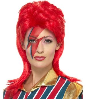 70s Space Superstar Fancy Dress Wig