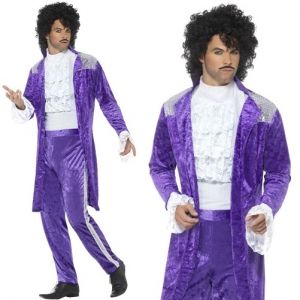 80s Purple Musician Prince Costume