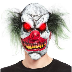 Halloween Evil Clown Mask with Light Up Eyes
