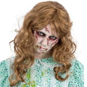 Adult Halloween Licensed Exorcist Regan Wig
