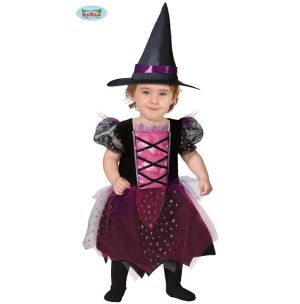 Babies Little Witch Fancy Dress Costume