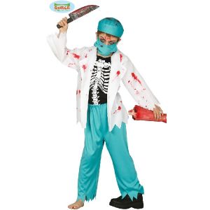 Childs Halloween Zombie Doctor Surgeon Costume