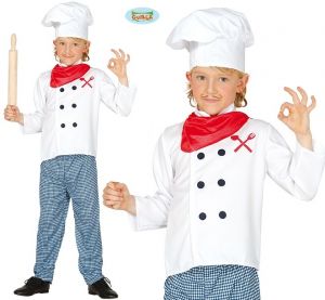 Childrens Chef Cook Fancy Dress Costume