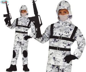 Childs Arctic Soldier Sniper Costume