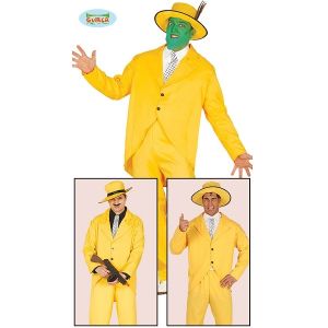 Men's Yellow Gangster The Mask Costume