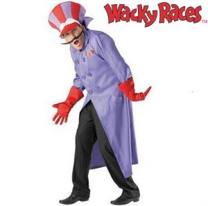 Wacky Races Dick Dastardly Fancy Dress Costume - 38-42" or 42-46" 