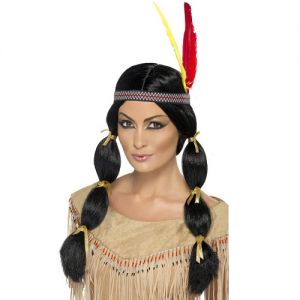 Ladies Native American Inspired Indian Wig 
