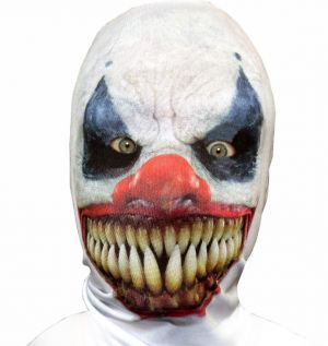 Halloween Faceskinz Stretch Fabric Mask - Killer Clown