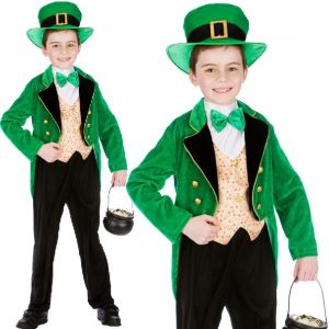 Childs Deluxe Leprechaun St Patrick's Day Costume