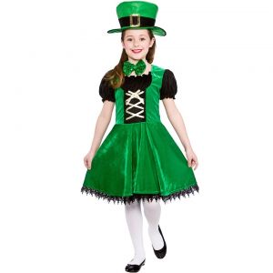 Girls Deluxe Leprechaun St Patrick's Day Costume