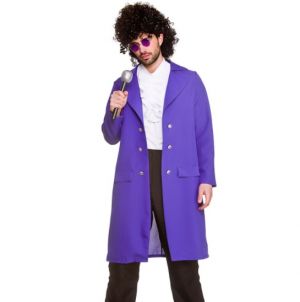 Mens 1980s Purple Musician Costume