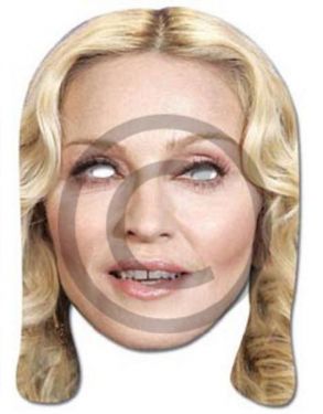 Celebrity Fancy Dress Mask - Madonna Card Mask