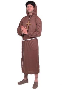 Mens Monk Fancy Dress Costume - M & L