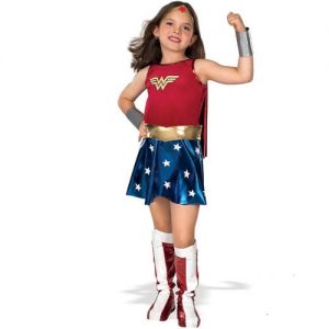 Childs Wonder Woman Fancy Dress Costume