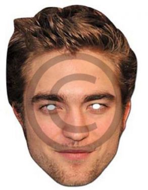 Celebrity Fancy Dress Mask - Robert Pattinson Card Mask