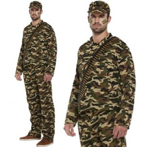 Mens Army Soldier GI Costume 