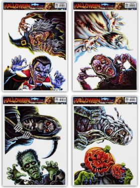 Halloween Horror Stickers - 2 per Sheet