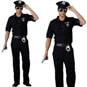 Mens New York Cop Fancy Dress Costume