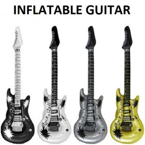 Inflatable Rock Guitar - Metallic