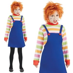 Halloween Girls Evil Dummy Costume