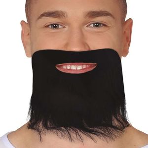 Adult Black Beard with strap