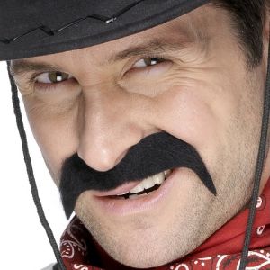 Cowboy Fancy Dress Tash - Black
