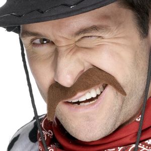 Cowboy Fancy Dress Tash - Brown
