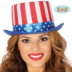 USA American Flag Top Hat