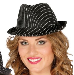 Striped Trilby Hat