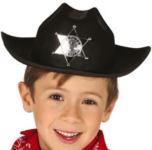 Childs Black Sheriff Hat