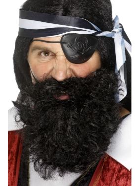 Pirate Fancy Dress Beard - Black