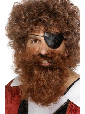 Pirate Fancy Dress Beard - Brown