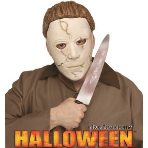 Officially Licensed Halloween Michael Myers Face Mask & Knife