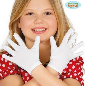 Childs White Fancy Dress Gloves