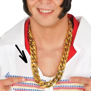 Fancy Dress Plastic Gold Chain