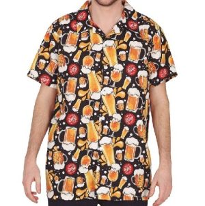 Mens Beer Fancy Dress Shirt
