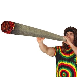 60s 70s Fancy Dress Inflatable Hippy Joint