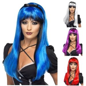 Ladies Halloween Bewitching Wig - 4 Colours